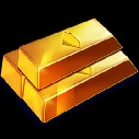 Goldbarren Zeichen in Rising Rewards