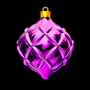 Weihnachtsbaum Spielzeug in Form eines Diamanten lila Zeichen in Royal Xmass 2