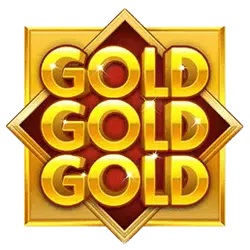 Streuung Zeichen in Gold Gold Gold