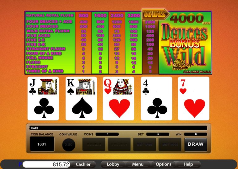 Video-Poker-Bonus Deuces Wild