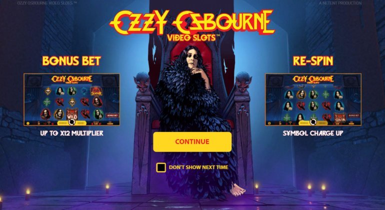 Ozzy Osbourne-Spielautomat von NetEnt