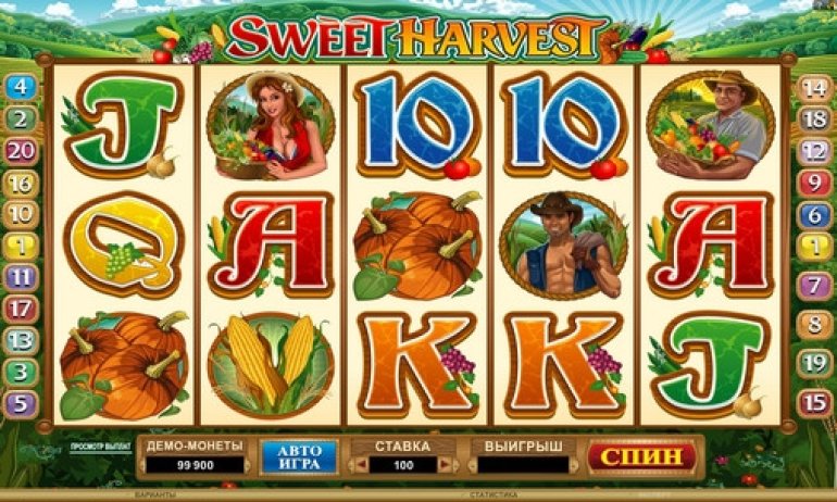 Video-Spielautomat Sweet Harvest