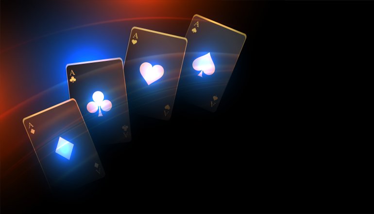 vier Asse beim Video-Poker