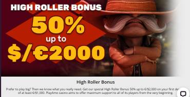 Welcome 2000 Euros Bonus for High Rollers at PlayAmo: Sie erhalten bis zu 2000 Euro