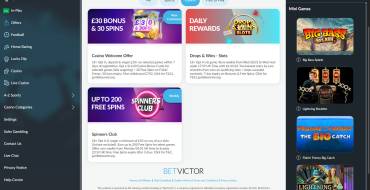 BetVictor Casino: Werbegeschenke