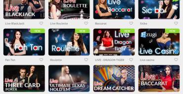 Cadoola casino: Live-Spiele