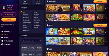 JVSpin Casino: Spiele