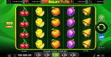 100 Bulky Fruits: Spielautomat