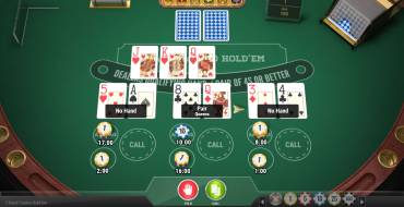 3-Hand Casino Hold'em: Bonus-Wetten