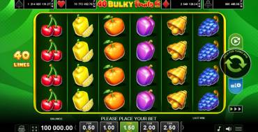 40 Bulky Fruits 6 Reels: Spielautomat