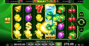 40 Bulky Fruits 6 Reels: Gewinne