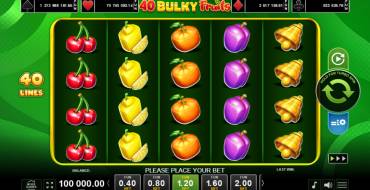 40 Bulky Fruits: Spielautomat