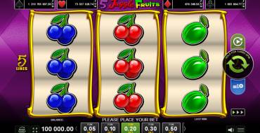 5 Juggle Fruits: Spielautomat