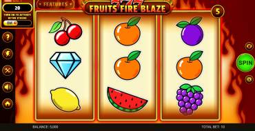 777 – Fruits Fire Blaze: Spielautomat