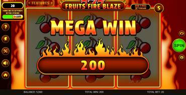 777 – Fruits Fire Blaze: Gewinne