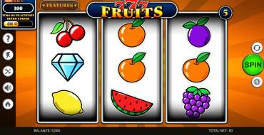 777 – Fruits: Spielautomat