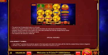 9 Coins: 1000 Edition: Regeln