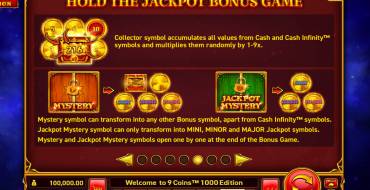 9 Coins: 1000 Edition: Bonus Spiele