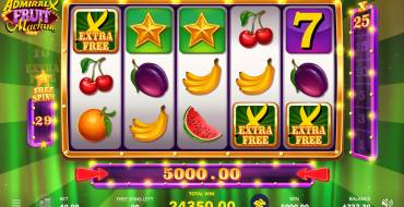 Admiral X Fruit Machine: Gratis-Spins