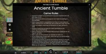 Ancient Tumble: Regeln