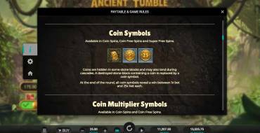 Ancient Tumble: Bonus Spiele