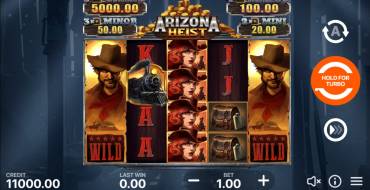 Arizona Heist: Hold and Win: Schnittstelle