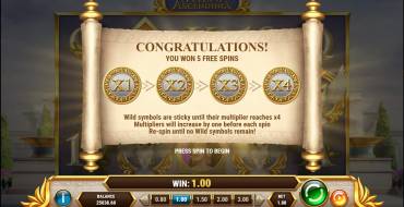 Athena Ascending: Gratis-Spins