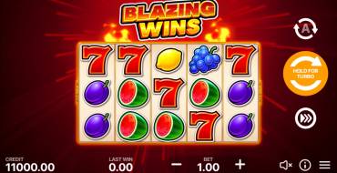 Blazing Wins 5 lines: Spielautomat