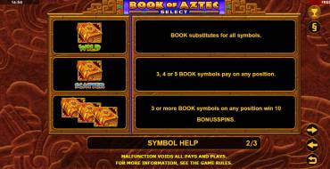 Book of Aztec Select: Besondere Symbole