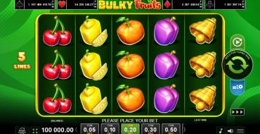 Bulky Fruits: Spielautomat