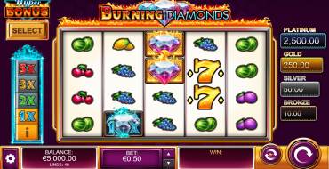 Burning Diamonds: Spielautomat