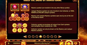 Burning Sun: Bonus Spiele