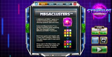 Cyberslot Megaclusters: Bonus Spiele