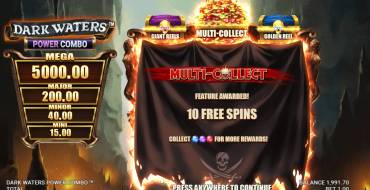 Dark Waters Power Combo: Gratis-Spins