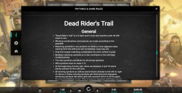 Dead Riders Trail: Regeln