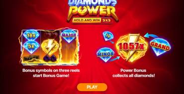 Diamonds Power: Hold and Win: Einzigartige Merkmale