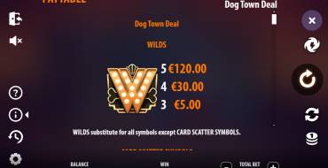 Dog Town Deal: Auszahlungstabelle