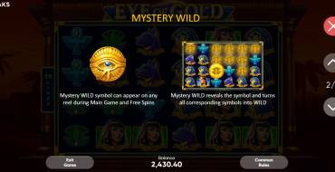 Eye of Gold: Bonus Spiele