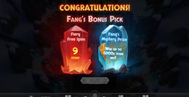 Fang's Inferno Dream Drop: Bonus Spiele