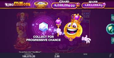 Fire and Roses Joker King Millions: Spielautomat