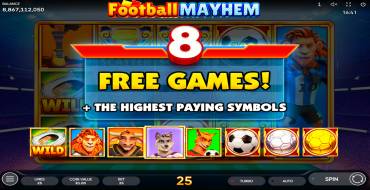 Football Mayhem: Gratisdrehs und/oder Neudrehungen