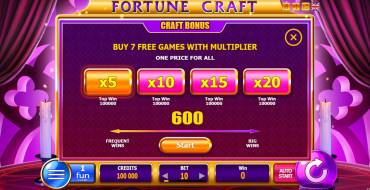 Fortune Craft: Einzigartige Merkmale