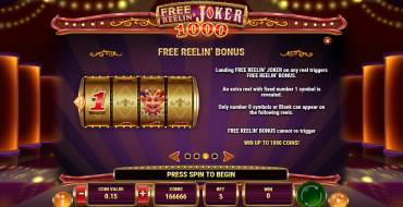 Free Reelin' Joker 1000: Bonus Spiele