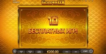 Golden Ox: Gratisdrehs und/oder Neudrehungen