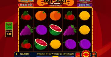 Hot Slot: 777 Cash Out Extremely Light: Spielautomat