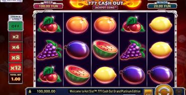 Hot Slot: 777 Cash Out Grand Platinum Edition: Spielautomat