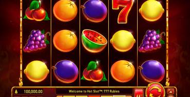 Hot Slot 777 Rubies: Spielautomat