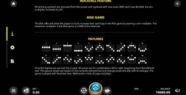 Icy Rockfall X25: Bonus Spiele