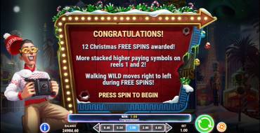 Invading Vegas: Las Christmas: Gratis-Spins