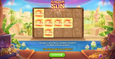 Kingdom of the Sun: Golden Age: Spielautomat